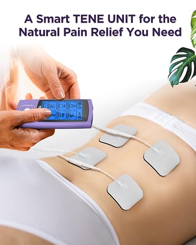 TENKER TENS Unit Muscle Stimulator, 24 Modes TENS EMS Machine for Pain Relief Therapy/Pain Management, Rechargeable Electr...