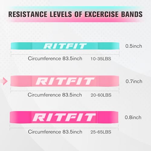 RitFit Pull Up Assist Band - Premium Resistance Band for Pull Up Assistance, Resistance Training, Body Stretching, Powerli...