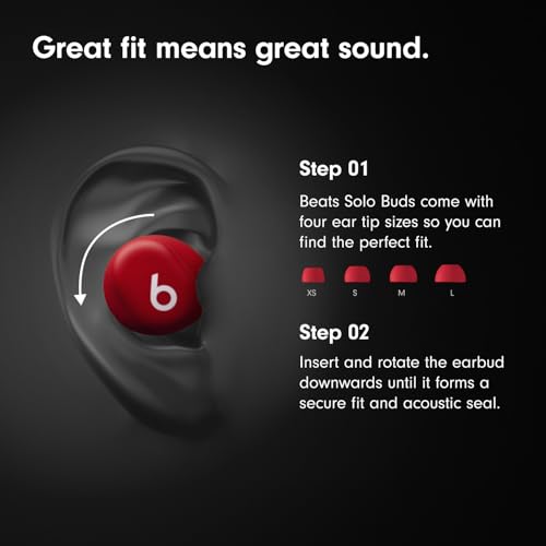 Beats Solo Buds - Wireless Bluetooth Earbuds | 18 Hours of Battery Life | Apple & Android Compatibility | Built-in Microph...
