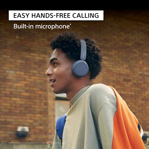 Sony WH-CH520 Wireless Headphones Bluetooth On-Ear Headset with Microphone and up to 50 Hours Battery Life with Quick Char...