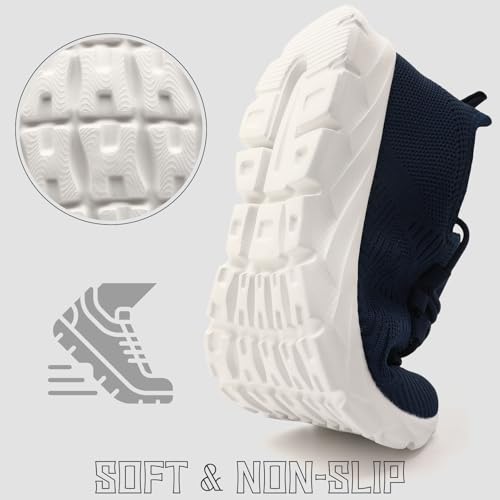 VLHGCG Womens Running Shoes Tennis Slip on Sneakers Breathable Athletic Lightweight Gym Sports Workout Walking Shoes