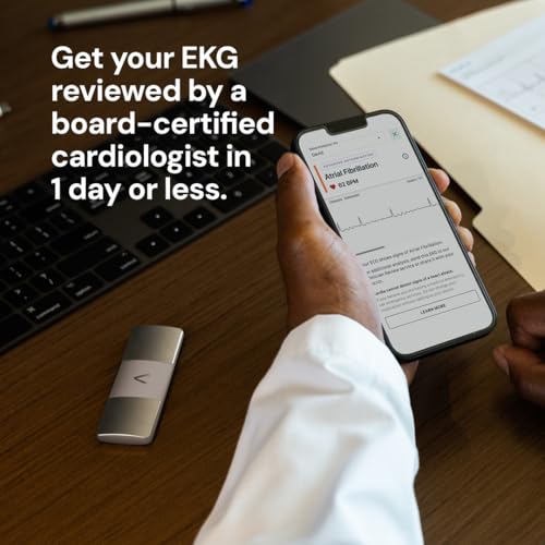 KardiaMobile 6L Max with 12-Month Subscription | 6-Lead Personal EKG Monitor | Heart Health Membership | Detects AFib & Ir...