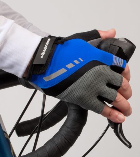 AERO|TECH|DESIGNS | Lightweight Cycling Gloves | Breathable Padded Palm Fingerless Glove