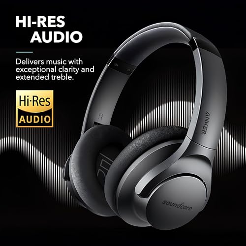 Soundcore Anker Life Q20 Hybrid Active Noise Cancelling Headphones, Wireless Over Ear Bluetooth Headphones, 60H Playtime, ...