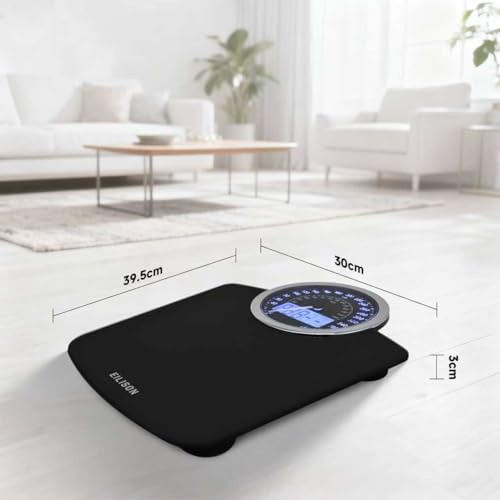 EILISON Highly Advance 2-in-1 Digital & Analog Weighing Scale for Body Weight-400lbs, 4 High Precison GX Sensor Accurate, ...