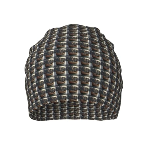 sackhg Nordic Pirate Ship Print Winter Beanie Hat Men Women Soft Lightweight Thermal Cap for Outdoor Skiing Wear Black