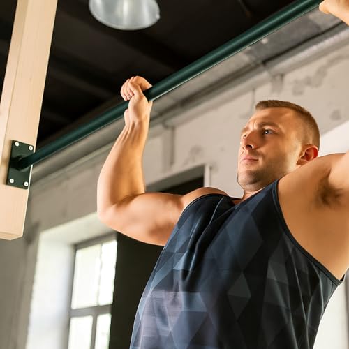 Zonon 2 Pcs Heavy Duty Outdoor Pull up Bars Heavy Strength Training Chin up Bars for Home Gyms Full Body Exercise Support ...