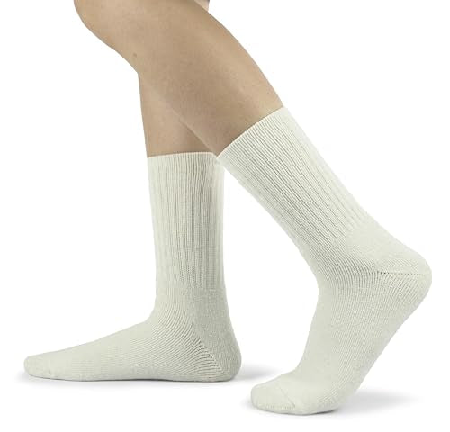 BomKinta Wool Hiking Socks Women - Merino Thick Warm Thermal Boot Socks - Winter Cozy Crew Sock Size 5-11