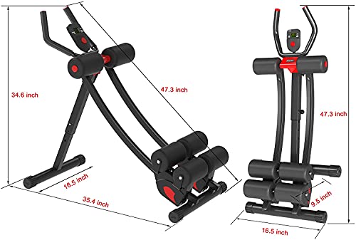 WINBOX Ab Machine Multi-Functional Exercise Equipment for Home Gym, Height Adjustable Abs Workout Equipment