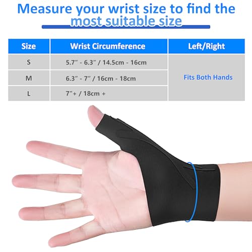 Thumb Wrist Brace Copper Compression Stabilizer Thumb Support Spica Splint for Carpal Tunnel, Arthritis, Tendonitis and TF...