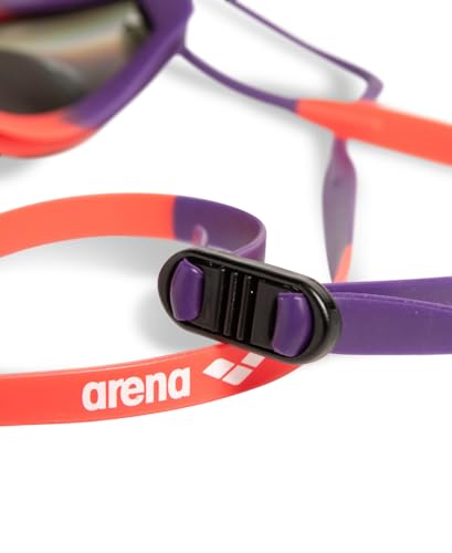Arena Tracks Unisex Adult Essential Racing Swim Goggles Competitive Swimmers FINA-Approved Anti-Fog Mirror/Non-Mirror Lens