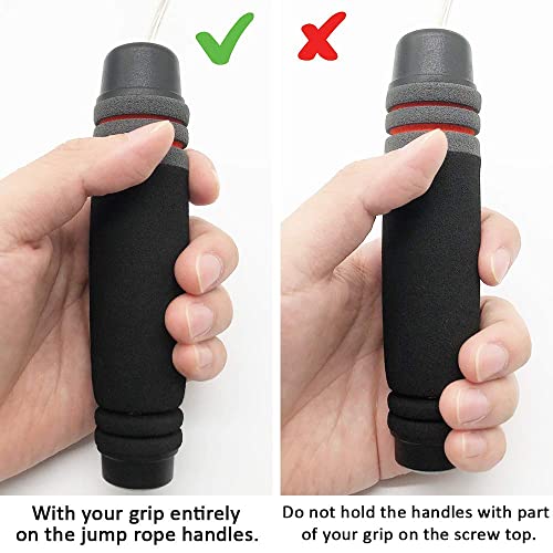 Benvo Weighted Ropeless Jump Rope Cordless Speed Rope Skipping Rope for Double Unders, Exercise, WOD, Boxing, MMA Beachbod...