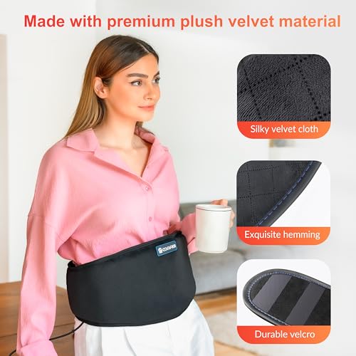 COMFIER Electric Heating Pad for Back Pain, Plug-in Vibration Lower Back Massager with Heat,FSA Eligible HSA,Heat Pad with...