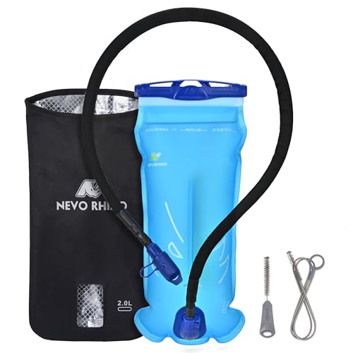 N NEVO RHINO Hydration Bladder 2L-3L with Bladder Insulator, Water Bladder for Hiking Backpack, Leakproof Water Pouch, BP...