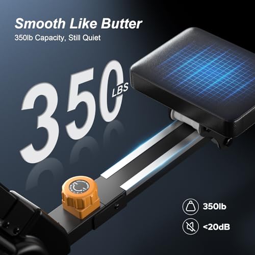 2026update Magnetic Rowing Machines for Home,Rower Machine with 16 Levels,Powerful Silent Magnetic Resistance,350lbs Weigh...