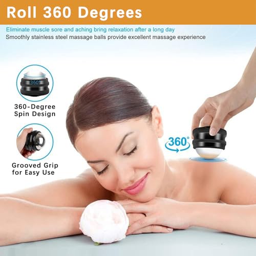 Acreditch Cold Massage Roller Ball - Deep Tissue, Stiffness, 6 Hours Cold Therapy Manual Massage Ball, Joint Pain, Stress ...