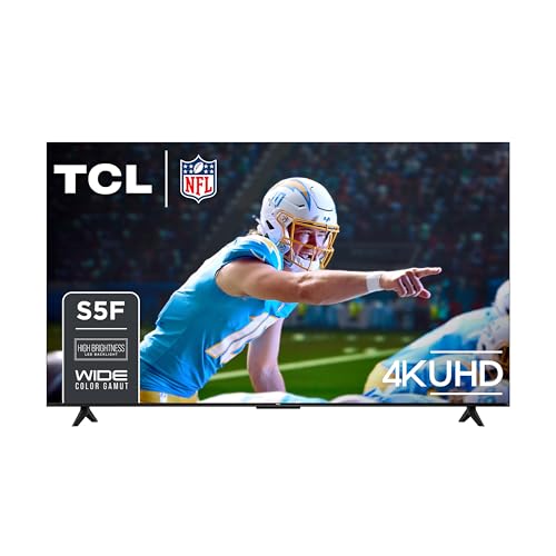TCL 65-Inch Class S5 UHD 4K LED Smart TV with Fire TV (65S551F, 2024 Model), Dolby Vision, HDR PRO+, Dolby Atmos, Alexa Bu...