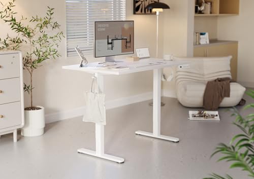 YDN Electric Standing Desk Adjustable Height, 40 x 24 Inches Stand up Desk with Cable Management, Home Office Desks with S...