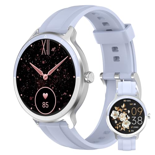 PROTKPETS Smart Watches for Women Men 1.27" HD Fitness Tracker with Heart Rate/Sleep/Step/SpO2 Monitor, IP68 Waterproof Wa...