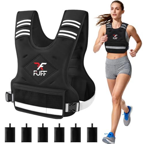 FUFF Weighted Vest Woman, 4-10/11-20/20-32 Lb Adjustable Weight Vest for Women Men, Female Strength Training Body Vest for...