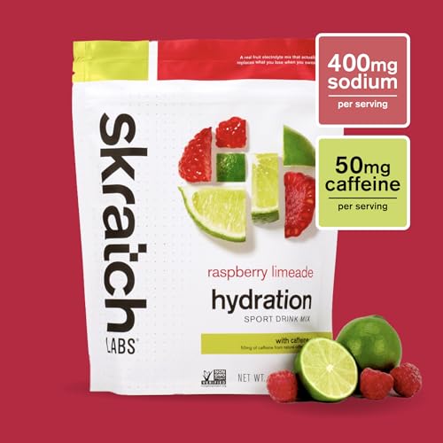 Skratch Labs Hydration Powder | Sport Drink Mix | Electrolytes Powder for Exercise, Endurance, and Performance | Raspberry...