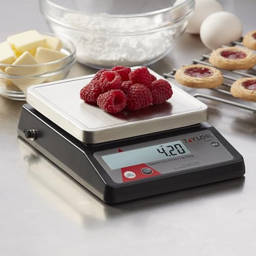 Taylor Compact Digital Portion Control Scale, Food Scale for Precise Weight Measuring and Portion Control, Tare and Hold F...