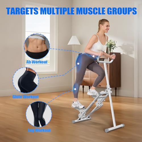YYJO Steppers for Exercise at Home Stair Stepper with Handlebar and Resistance Foldable Stepper Climber Exercise Machine C...