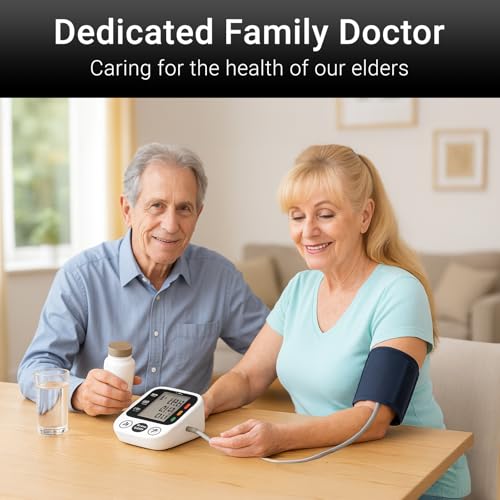 Vive Blood Pressure Monitor for Home Use – Digital Automatic Upper Arm BP Machine with Cuff, Accurate Blood Pressure and H...