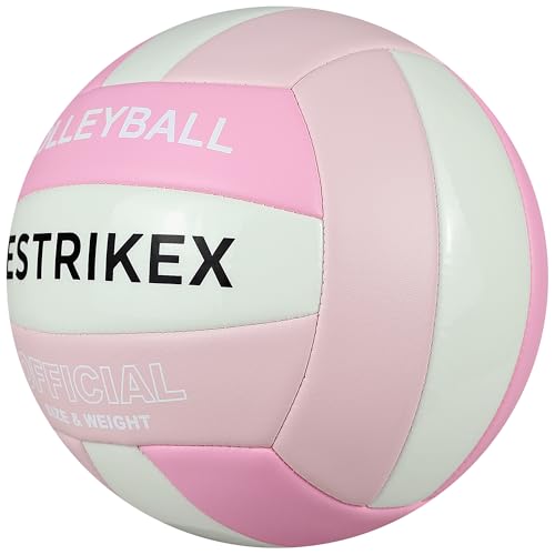YeStrikeX Official Size 5 Glow in The Dark Volleyball, Fluorescent Light Night Volleyball Soft Indoor Outdoor Volleyball G...
