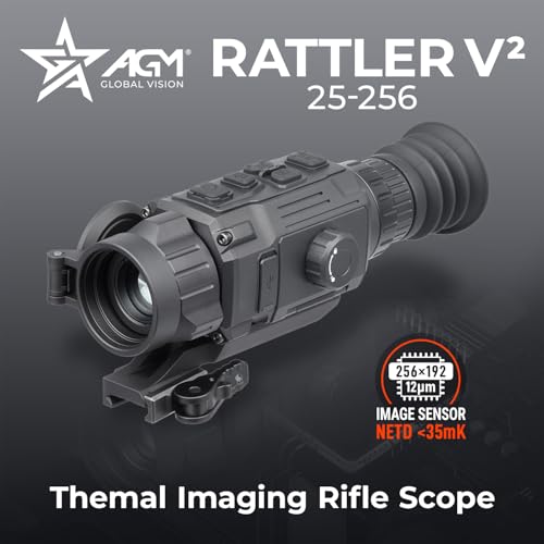 AGM Global Vision Rattler V2 Thermal Imaging Rifle Scope for Hunting. High Resolution Thermal Scope with High Sensitivity ...