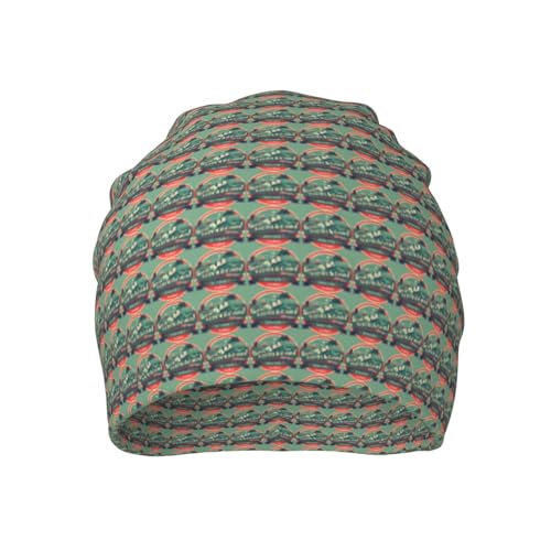 sackhg Scottish Retro Pattern Print Winter Beanie Hat Men Women Soft Lightweight Thermal Cap for Outdoor Skiing Wear Black