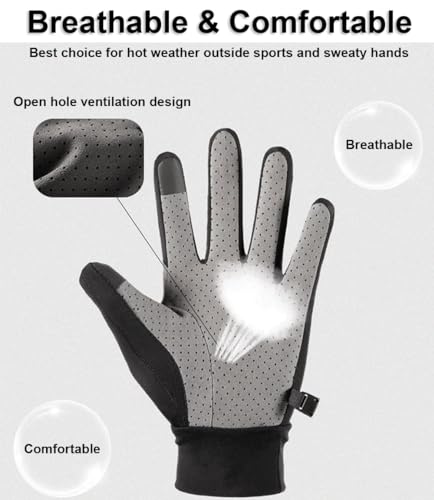 SUJAYU Full Finger UV Protection Gloves - Women & Men, Thin Fishing, Hiking, Cycling, Driving, Gym Gloves