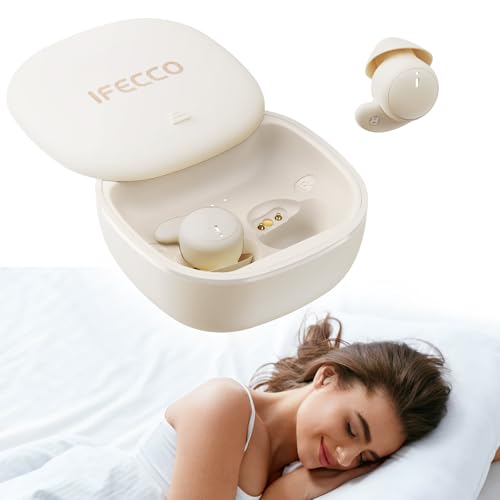 IFECCO Invisible Sleep Earbuds Bluetooth 6.0 - Wireless Sleep Headphones for Side Sleepers,Comfortable Noise Blocking,IPX6...