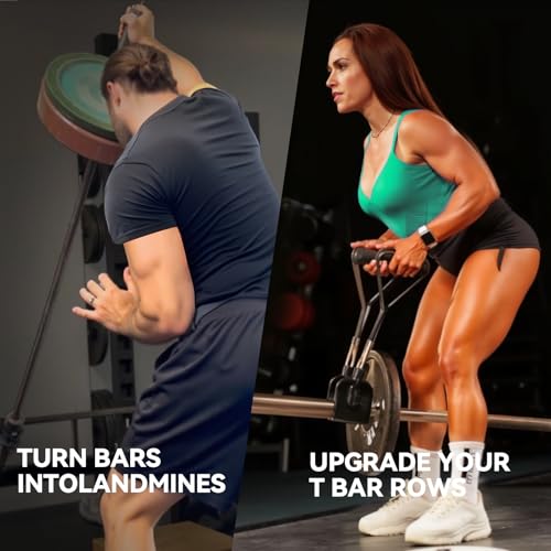 BROQIXIN Home Gym Clips : Load Dumbbells on Barbells, Turn Bars into Landmines, T-Bar Row with Any Grip, Hook Dumbbells on...