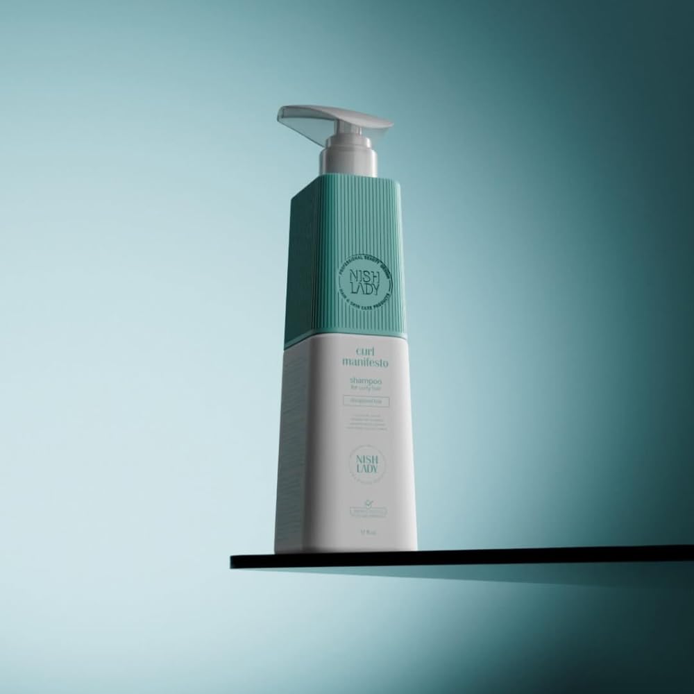 Nishlady Curl Manifesto Clarifying Shampoo for Curly Hair, 503 ml | Sulfate Free Shampoo | Disciplined Hair Curl Shampoo (Shampo