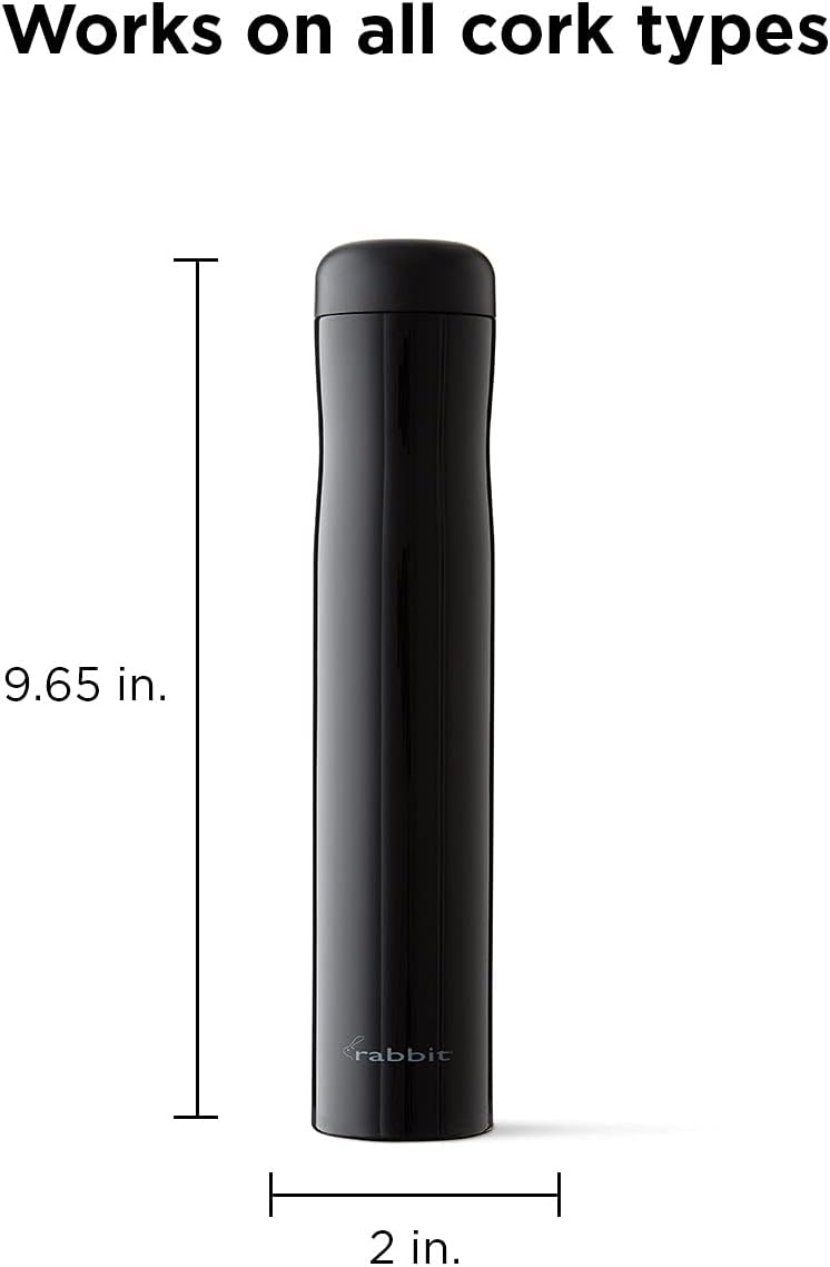 Rabbit Automatic Electric Corkscrew Wine Bottle Opener, One Size, Shiny Black (Pack of 12)