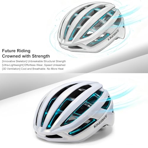 KINGBIKE Bike Helmet for Adult Men Women Youth Road Commute Mountain Cycling Helmets with Replaceable Padding Lightweight ...