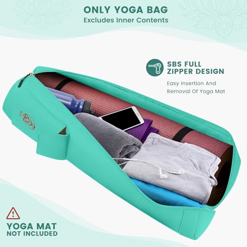 Gonex Yoga Mat Bag, Yoga Mat Carrier Full-Zip Exercise Yoga Mat Carry Bag for Women Men with 2 Multi-Functional Storage Ca...