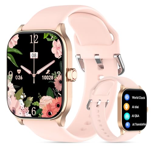 Smart Watch for Women Men with Text and Call, 2025 New AI Smartwatches with Heart Rate/SpO2/Sleep/Stress Monitor, 100+ Spo...