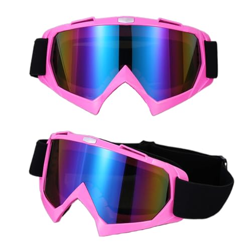 immoono Motorcycle Goggles with Balaclava for Women Girls, Dirt Bike ATV Motocross Riding Racing Ski Goggle Safety Glasses