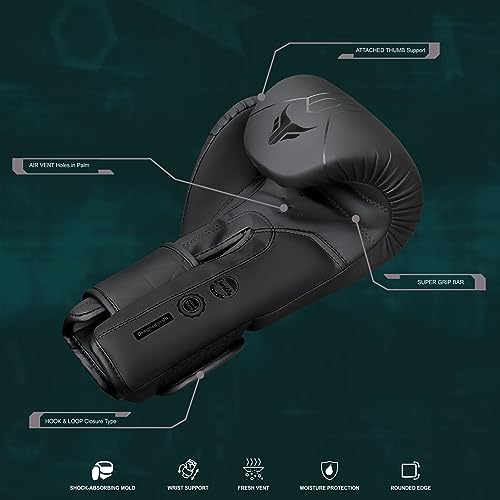 Mytra Fusion Boxing Gloves Included with Free Hand Wraps Punching Gloves MMA Training Muay Thai Gloves Men & Women Kickbox...
