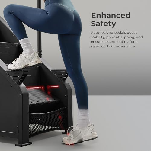Sunny Health & Fitness Premium High-Intensity Smart Stepper Stair Climber, Commercial Grade, Cardio Workout Programs, Free...