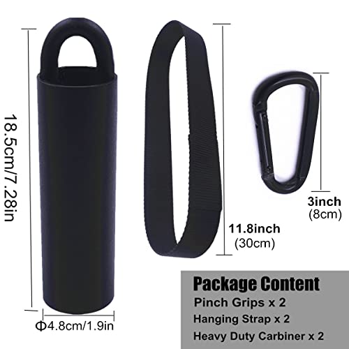 Lights Mountain Pull Up Grips Set with Hanging Straps and Strong Carabiner, Finger Strengthener，Forearm, Biceps, Ninja War...
