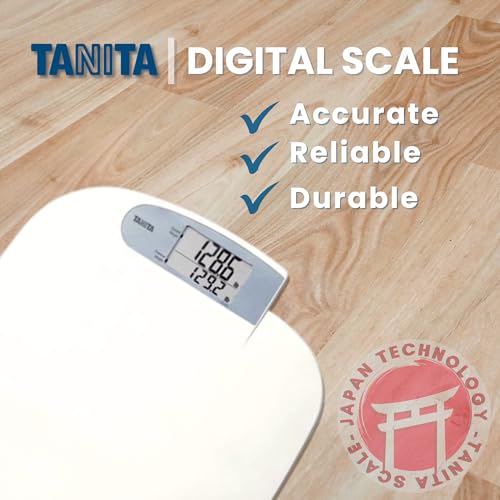 Tanita HD-351 Japan Technology Digital Bathroom Weight Scale- 440 lbs Capacity - Accurate & Precise with 5 Multi-User Conv...
