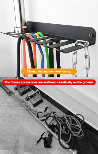 Performance Seven Bars Holder Storage,Custom Powder Coated HEAVY-DUTY STEEL Mount Wall Rack Storage Rack,Weight Room Organ...