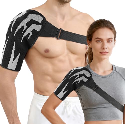 STABLIX Shoulder Brace, Rotator Cuff Support Brace for Pain Relief, Shoulder Sleeve for Preventing Strains and Dislocatio...