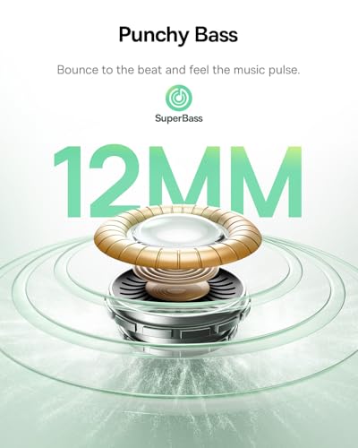 Baseus Bass BP1 NC Hybrid Active Noise Cancelling Wireless Earbuds, 12mm Super-Bass Driver, 41H Playtime, Bluetooth 6.0, I...