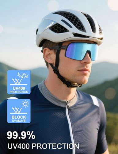 BangLong Polarized Sports Sunglasses for Men Women, UV Protection Sun Glasses for Baseball Running Cycling Fishing