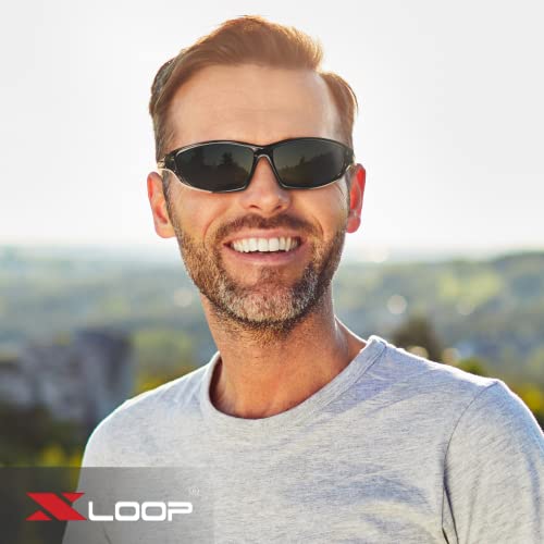 X LOOP Polarized Sports Sunglasses for Men - UV400 Baseball Running Cycling Golf Glasses