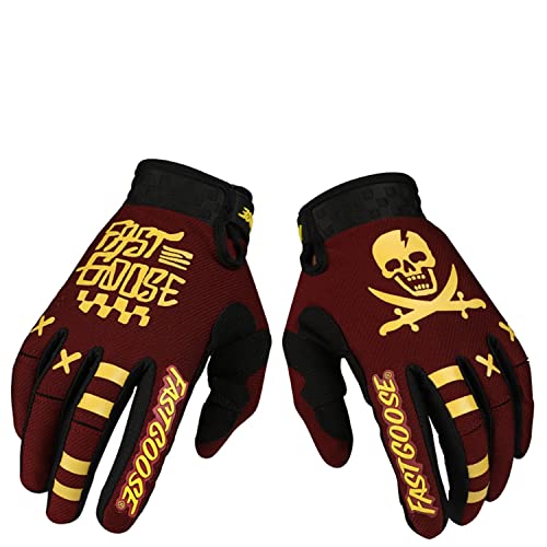 EXCEREY Skull Cycling Gloves Mountain Bike Gloves for Outdoor Sports, Driving, Climbing for Men & Women
